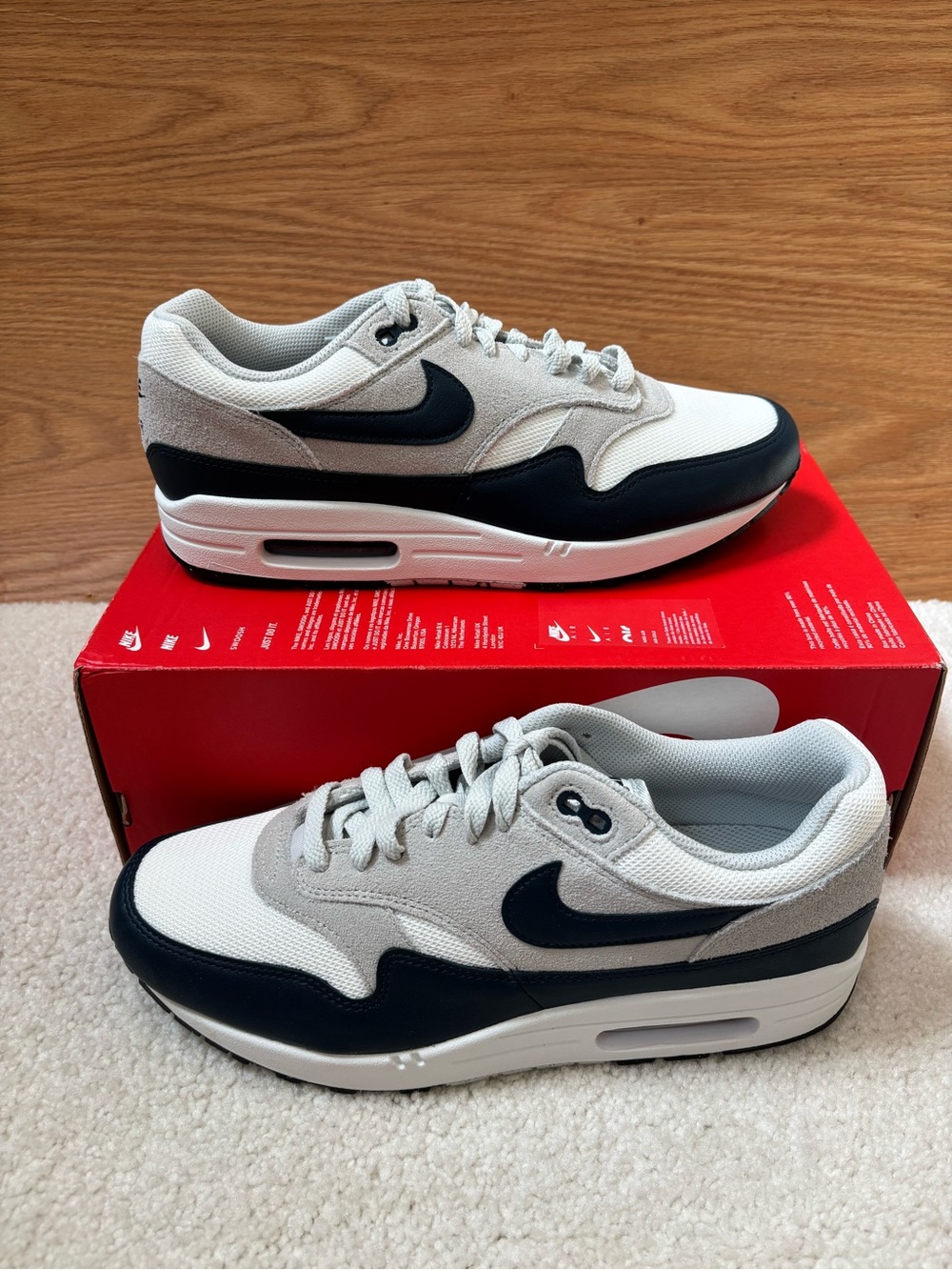 Nike Air Max 1 Essential Navy FZ5808-103 Men Size 10